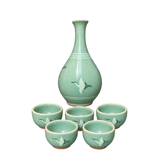 Celadon Sake Set