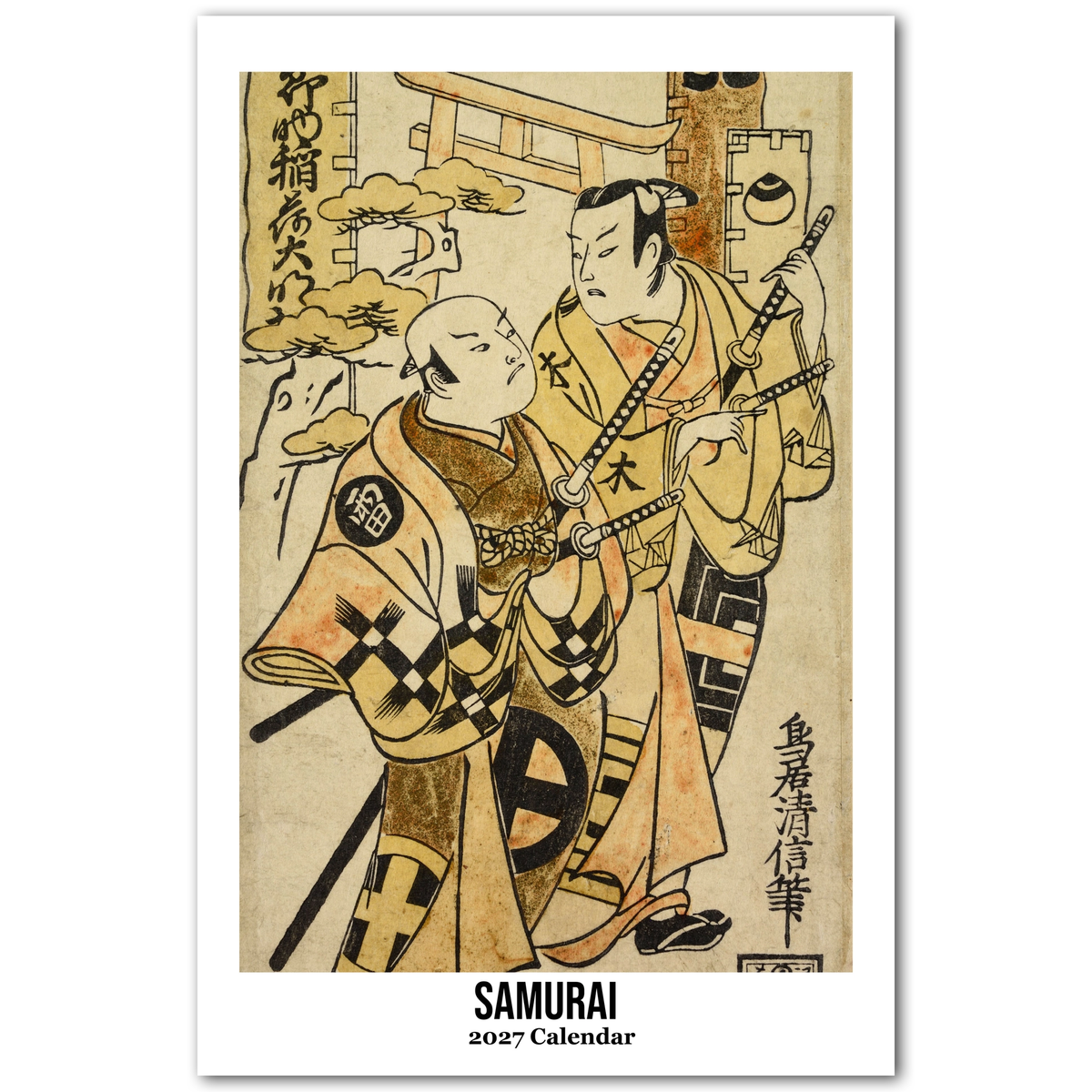 Samurai 2027 Oversized Wall Calendar