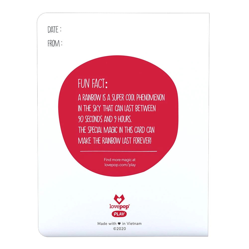 You Are Made of Magic Rainbow Pop-Up Card