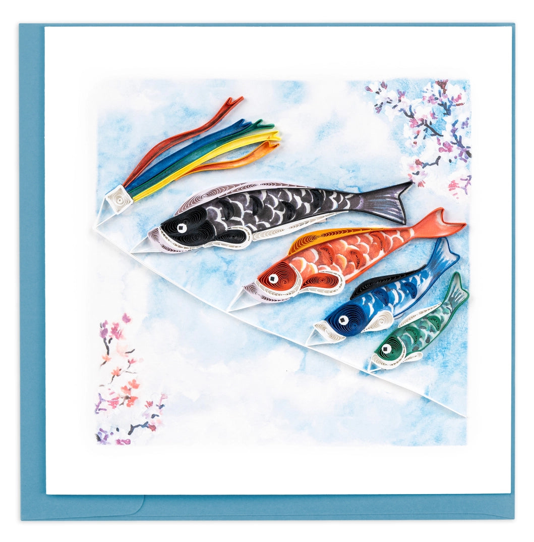 Koinobori Quilled Greeting Card