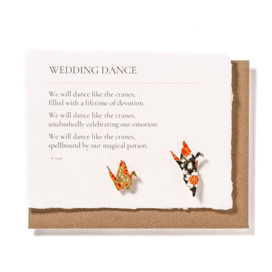 Birthday Strength: Origami Embellished Crane Birthday Card