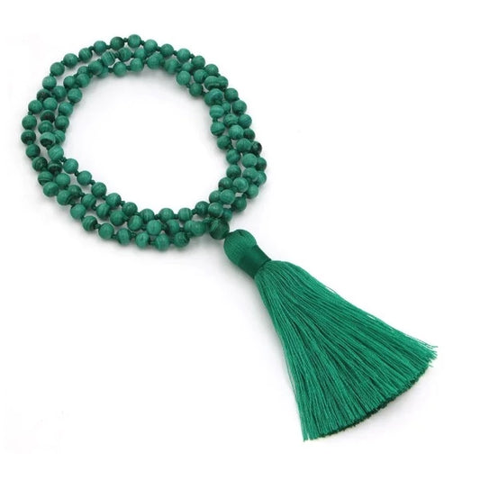 Knotted Gemstone Mala