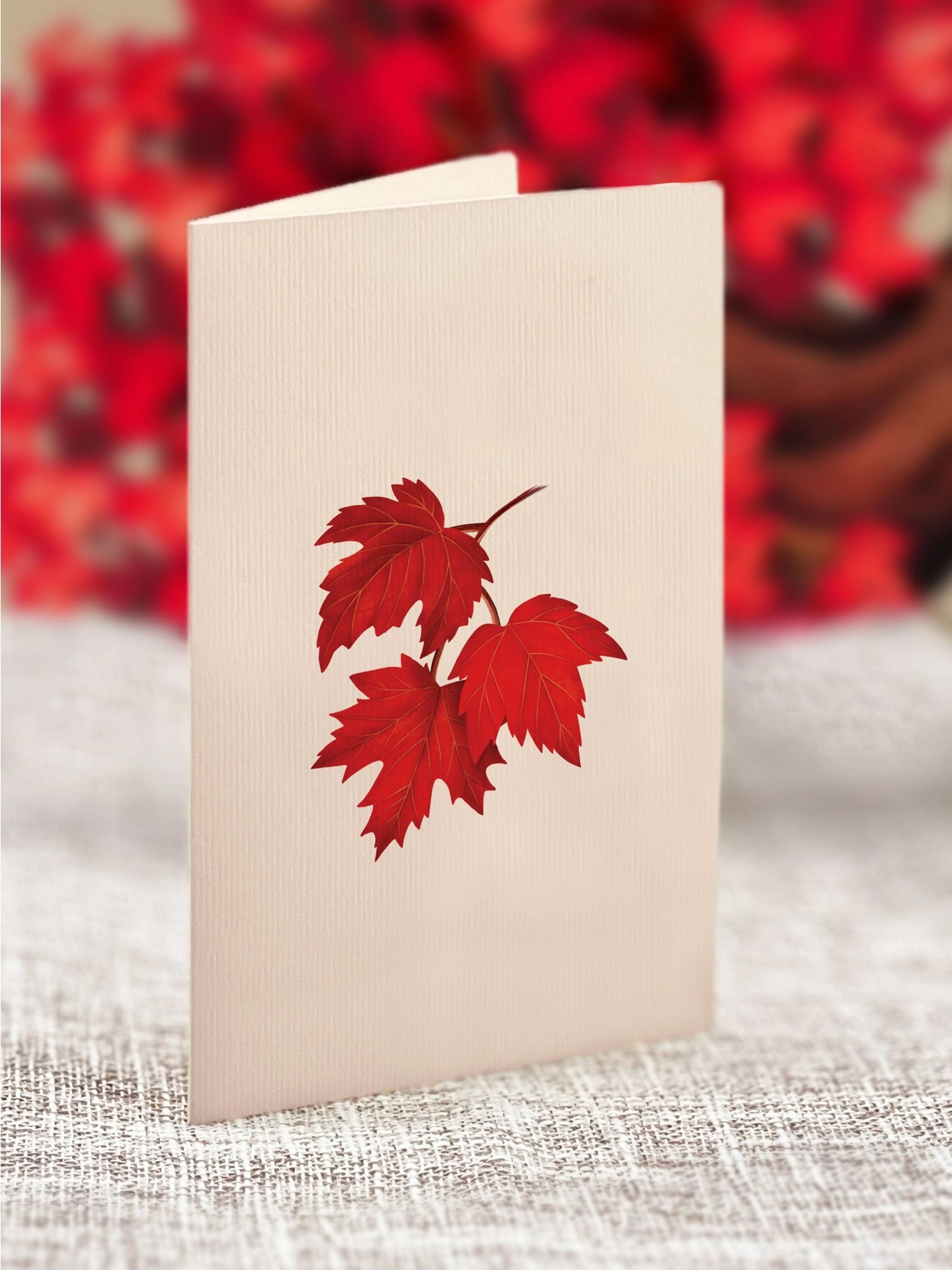 Red Maple Tree Pop-Up Greeting Card