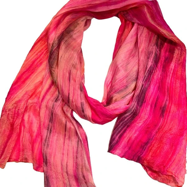 Narrow Watercolor Scarf