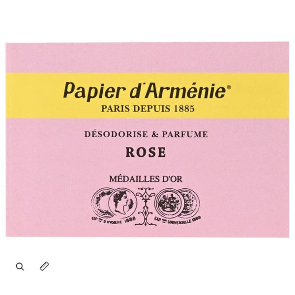 Papier d'Arménie Rose Paper Incense Booklet
