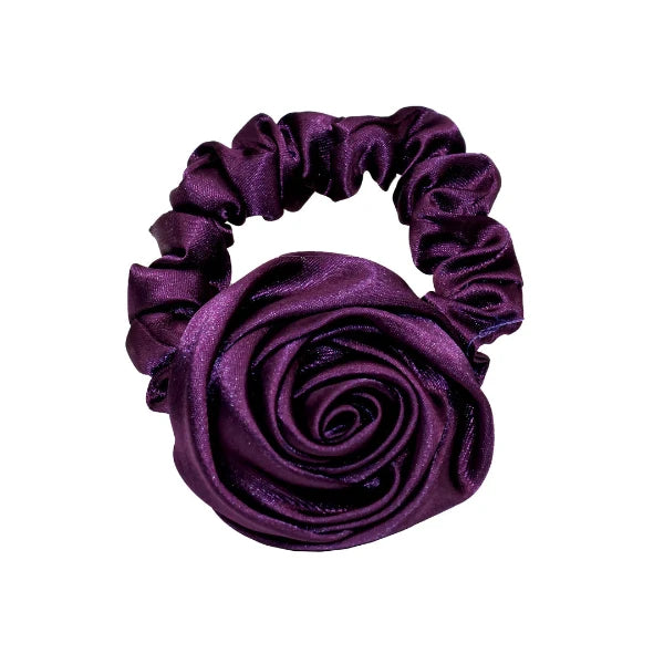 Satin Rose Scrunchie