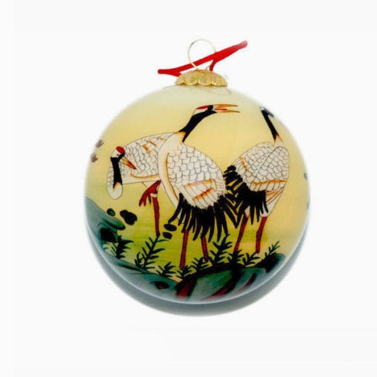 Crane Ball Ornament