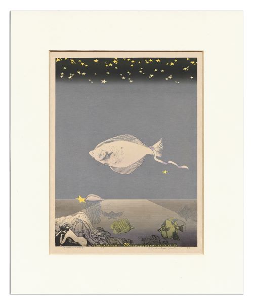Matted Print Pisces