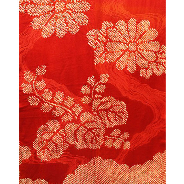 Shibori Red Vintage Kimono 1920